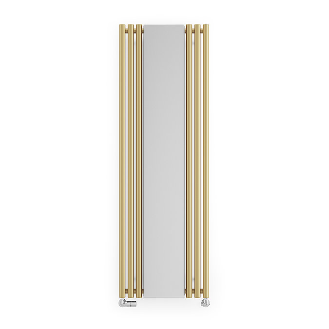 Terma Rolo Mirror H1800 x W590mm Brass Designer Radiator