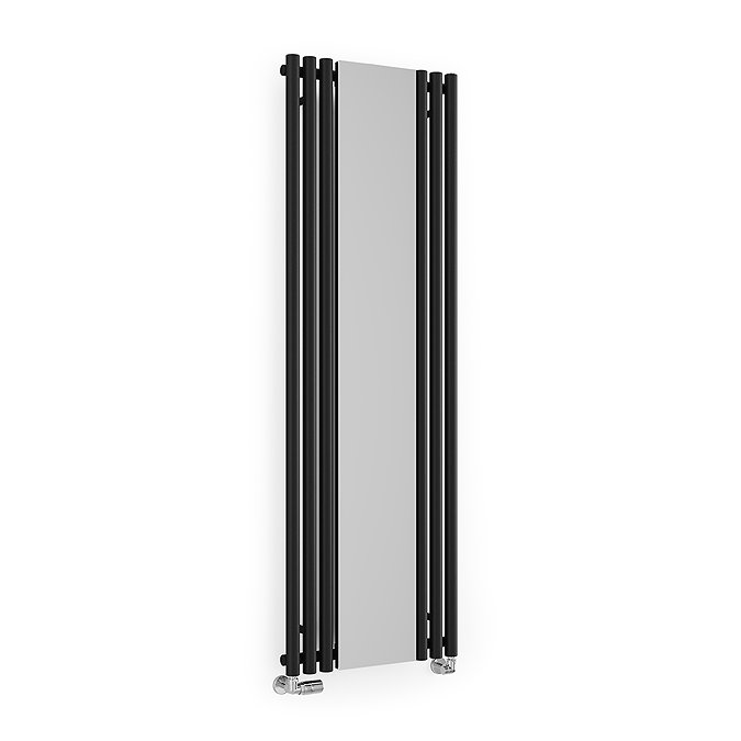 Terma Rolo Mirror H1800 x W590mm Heban Black Designer Radiator