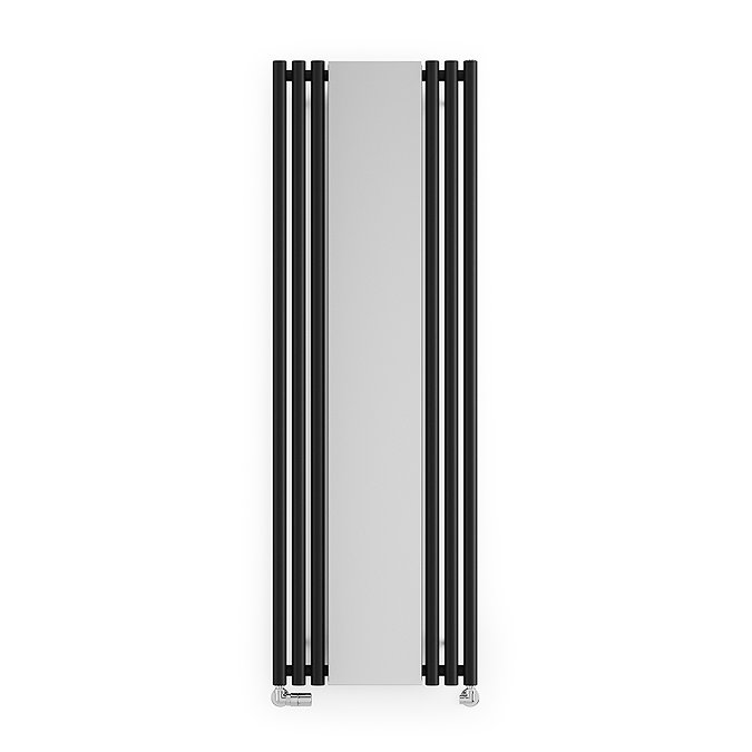 Terma Rolo Mirror H1800 x W590mm Heban Black Designer Radiator