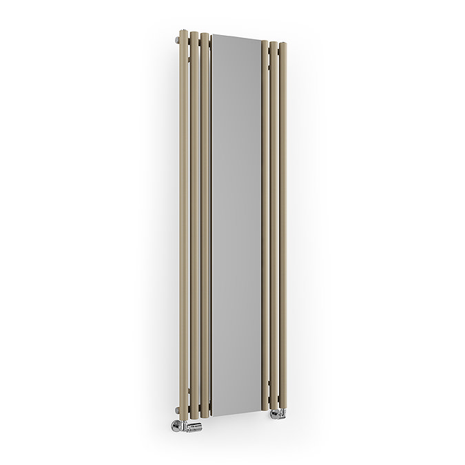 Terma Rolo Mirror H1800 x W590mm Quartz Mocha Designer Radiator