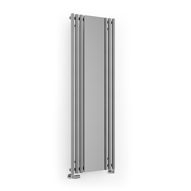 Terma Rolo Mirror H1800 x W590mm Salt & Pepper Designer Radiator