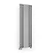 Terma Rolo Mirror H1800 x W590mm Salt & Pepper Designer Radiator