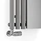 Terma Rolo Mirror H1800 x W590mm Salt & Pepper Designer Radiator