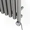 Terma Rolo Room E H1800 x W370mm Salt & Pepper Electric Only Towel Rail with MOA Blue Element