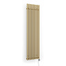 Terma Rolo Room E H1800 x W480mm Brass Electric Only Towel Rail with MOA Blue Element