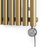 Terma Rolo Room E H1800 x W480mm Brass Electric Only Towel Rail with MOA Blue Element
