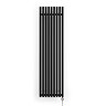 Terma Rolo Room E H1800 x W480mm Heban Black Electric Only Towel Rail with MOA Blue Element
