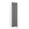 Terma Rolo Room E H1800 x W480mm Modern Grey Electric Only Towel Rail with MOA Blue Element