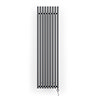 Terma Rolo Room E H1800 x W480mm Modern Grey Electric Only Towel Rail with MOA Blue Element
