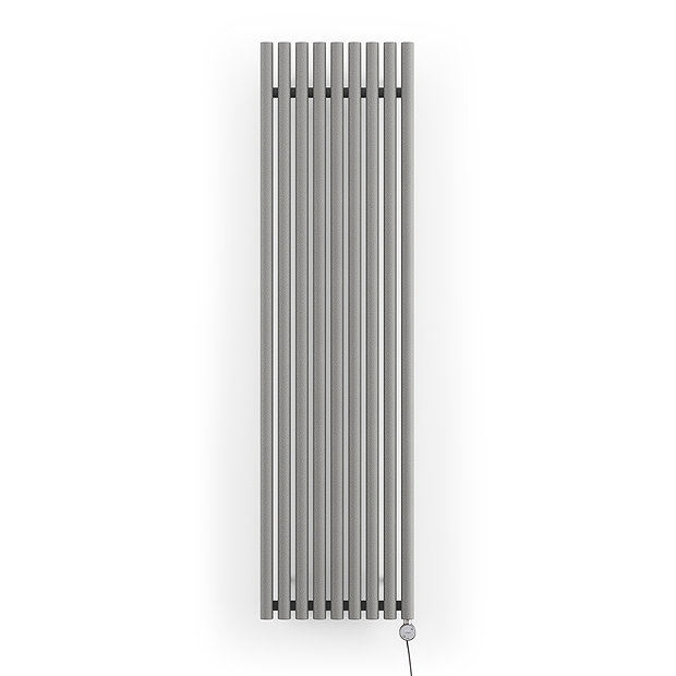 Terma Rolo Room E H1800 x W480mm Salt & Pepper Electric Only Towel Rail with MOA Blue Element