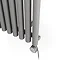 Terma Rolo Room E H1800 x W480mm Salt & Pepper Electric Only Towel Rail with MOA Blue Element