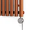 Terma Rolo Room E H1800 x W480mm True Copper Electric Only Towel Rail with MOA Blue Element