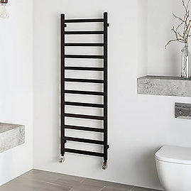 Terma Simple Heban Black Heated Towel Rail 1440 x 500mm