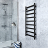 Terma Simple One H1080 x W500mm Heban Black Electric Only Towel Rail