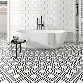 Tetra Grid Wall and Floor Tiles - 200 x 200mm Medium Image
