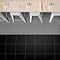 Tetra Mesh Black Wall and Floor Tiles - 200 x 200mm Profile Large Image