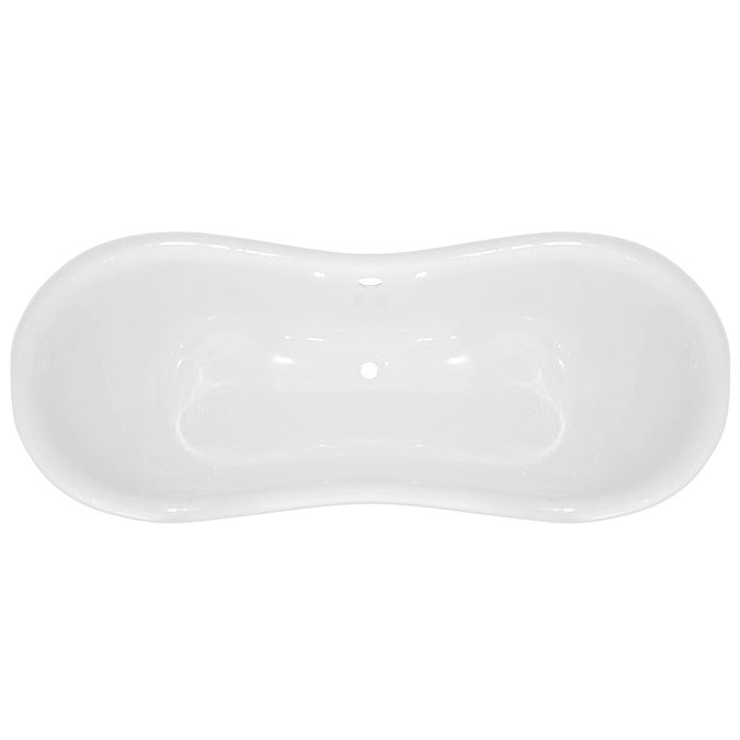 Thames Traditional Cast Iron Double Slipper Bath (1829 x 780mm ) with Feet  Profile Large Image