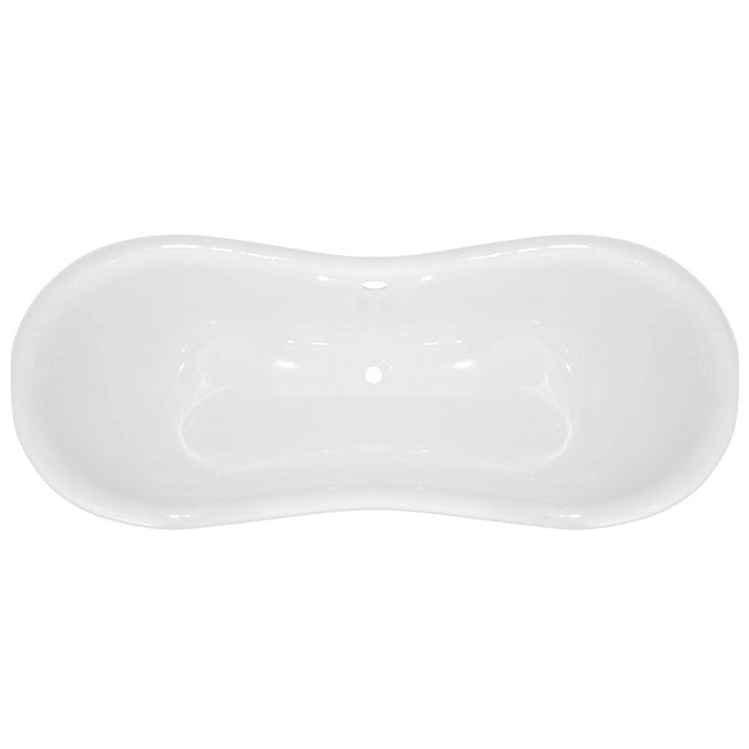 Thames Traditional Cast Iron Double Slipper Bath (1829 x 780mm ) with Feet Profile Large Image