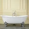 Thames Traditional Cast Iron Double Slipper Bath (1829 x 780mm ) with Feet  Feature Large Image