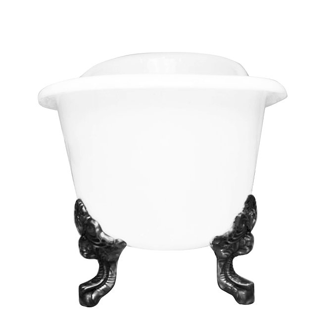 Thames Traditional Cast Iron Double Slipper Bath (1829 x 780mm ) with Feet  Standard Large Image