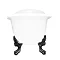 Thames Traditional Cast Iron Double Slipper Bath (1829 x 780mm ) with Feet Standard Large Image
