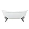 Thames Traditional Cast Iron Double Slipper Bath (1829 x 780mm ) with Feet Large Image