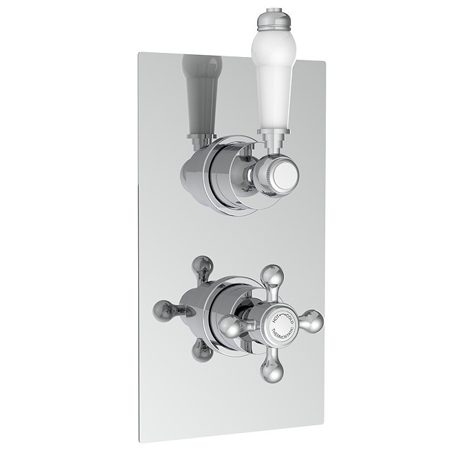 Thames Traditional Shower Package with Concealed Valve and Wall-Mounted 8" AirTec Head