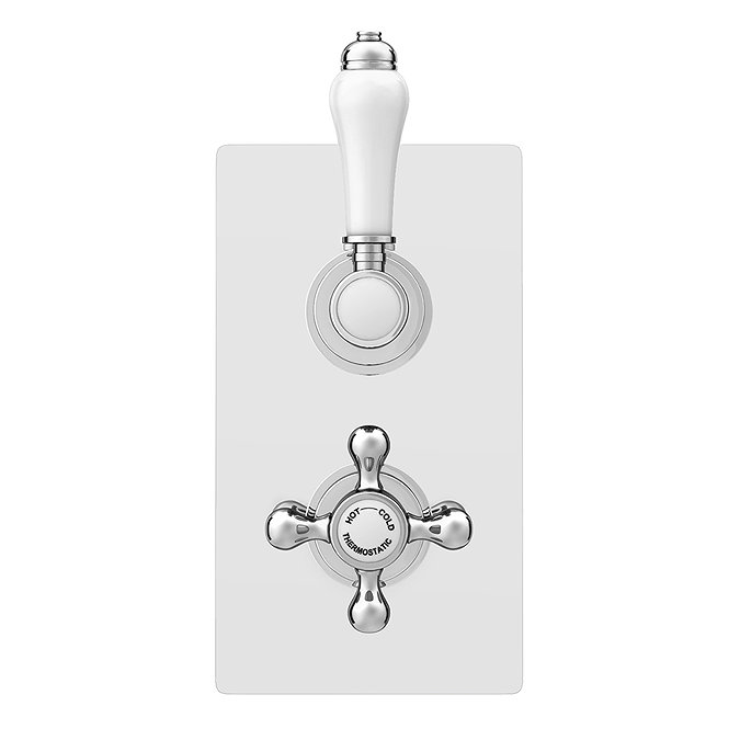 Thames Traditional Twin Concealed Thermostatic Shower Valve  In Bathroom Large Image