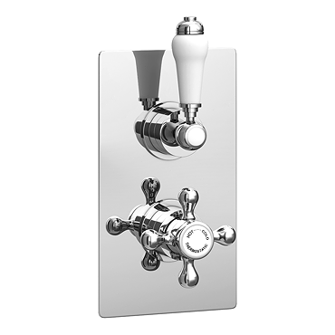 Thames Traditional Twin Concealed Thermostatic Shower Valve  Profile Large Image