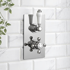 Thames Traditional Twin Concealed Thermostatic Shower Valve