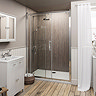 The Bath Co. Camberley 8mm Framed 1000 x 1950mm Sliding Shower Door (Excludes Tray)
