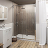 The Bath Co. Camberley 8mm Framed 1200 x 1950mm Sliding Shower Door (Excludes Tray)