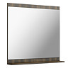The Bath Co. Dalston 750 x 800mm Rustic Wood Bathroom Mirror with Shelf