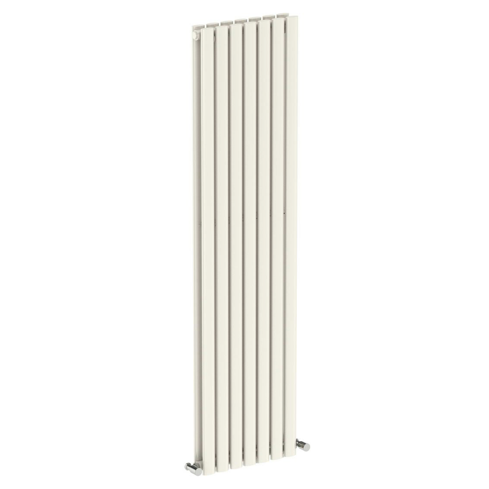 The Heating 1600 x 406mm Salvador White Double Vertical Radiator