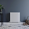 The Heating Co. 600 x 600mm Bonaire White Double Horizontal Flat Panel Radiator