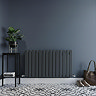The Heating Co. Bonaire 600 x 912mm Anthracite Single Horizontal Flat Panel Radiator