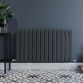 The Heating Co. Bonaire 600 x 912mm Anthracite Single Horizontal Flat Panel Radiator
