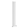 The Heating Co. Modern 1600 x 272mm Vertical Single Flat Panel White Radiator