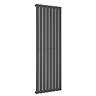 The Heating Co. Modern 1600 x 544mm Vertical Single Flat Panel Anthracite Radiator