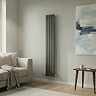 The Heating Co. Modern 1800 x 272mm Vertical Double Flat Panel Anthracite Radiator