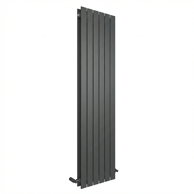 The Heating Co. Modern 1800 x 408mm Vertical Double Flat Panel Anthracite Radiator