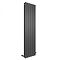 The Heating Co. Modern 1800 x 408mm Vertical Double Flat Panel Anthracite Radiator