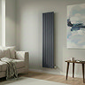 The Heating Co. Modern 1800 x 408mm Vertical Single Flat Panel Anthracite Radiator