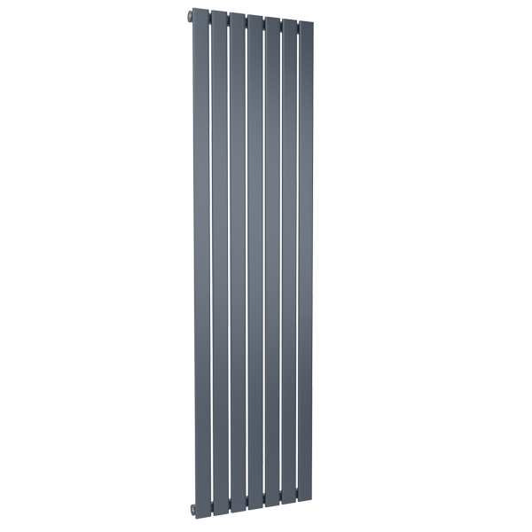The Heating Co. Modern 1800 x 476mm Vertical Single Flat Panel Anthracite Radiator