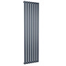The Heating Co. Modern 1800 x 476mm Vertical Single Flat Panel Anthracite Radiator