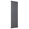 The Heating Co. Modern 1800 x 544mm Vertical Single Flat Panel Anthracite Radiator