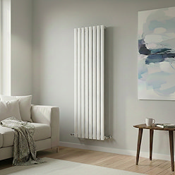 The Heating Co. Modern 1800 x 544mm Vertical Single Flat Panel White Radiator