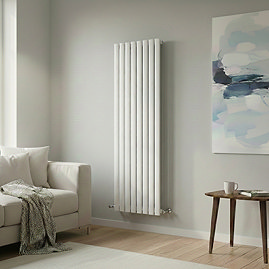 The Heating Co. Modern 1800 x 544mm Vertical Single Flat Panel White Radiator