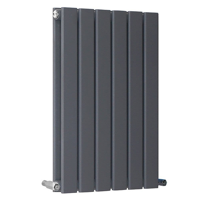 The Heating Co. Modern 600 x 408mm Horizontal Double Flat Panel Anthracite Radiator