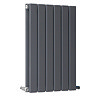 The Heating Co. Modern 600 x 408mm Horizontal Double Flat Panel Anthracite Radiator